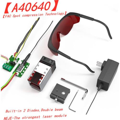 NEJE Master 2S 30W/40W/80W Laser Module CNC Laser Head 450nm TTL Module Set for Laser Cutting Machine Engraver Wood Cutting Tool