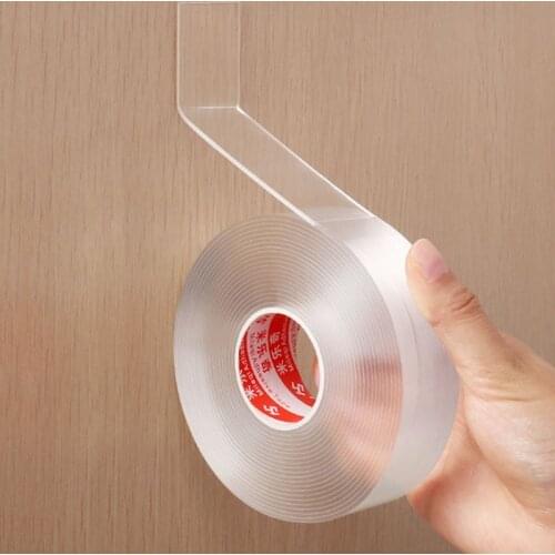 Nano Double-Sided Adhesive Wall Hooks Hanger Strong Transparent Hooks Suction Cup Sucker Wall Storage Holder For Kitchen Bathroo