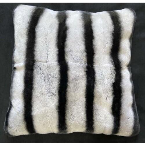 MS.Softex Natural Rabbit Fur Pillow Cover Real Rabbit Skin Pillowcase Plush Fur Cushion Cover Genuine Fur homes Custom Made