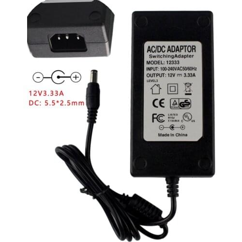 12V 3.33A 5.5*2.5mm New AC Adapter For Samsung Chromebook Xe500c12 Xe500c13 Xe501c13 Xe503c12 Xe503c32 11.6inch Laptop