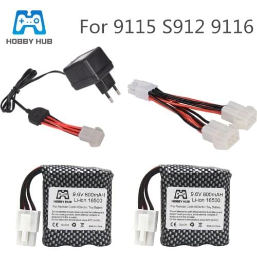 Original Limskey 9.6V 800mAh Li-ion battery + 9.6v Charger for 9115 S912 9116 high speed RC Truck RC car battery free shipping