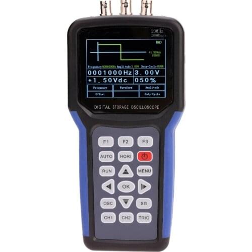 Hot Sale High Accuracy Handheld Oscilloscope JDS2023 1 Channels 20MHz Digital Storage AC/DC 3.2 inch LCD Screen Oscilloscope