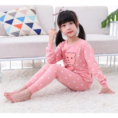 Toddler Girls Pajama Set Cute Baby Girl Pyjamas Suit Homewear Children Clothes Pijama Girls Comfortable Casual Cotton Sleepwear