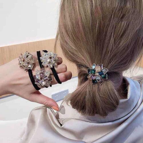 Maze Heavy Industry Exquisite Hair Rope Female Simple Temperament Elegant Net Red Tie Hair Rubber Band Ins Hair Jewelry