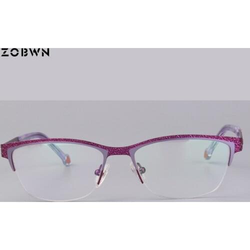 High quality Glasses Men Women Clear Lens Metal Spectacle Frame Optics Myopia Eyeglasses Lunette Femme oculos de grau feminino