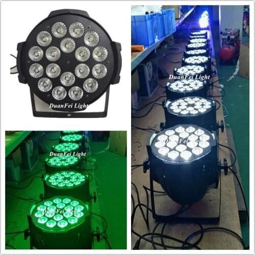 12 unites dmx light show led par 18x12w led rgbw par 64 wash lyre