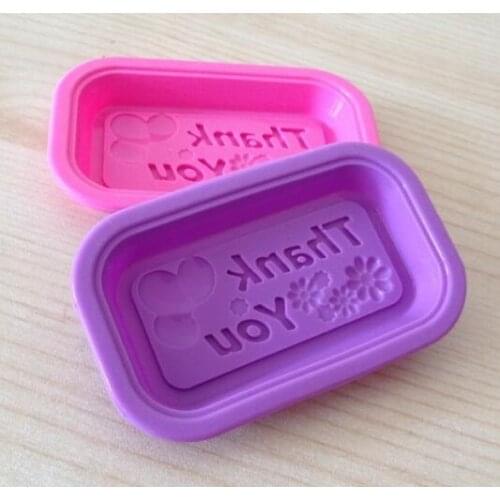 300pcs Thank you Silicone Ice Candy Chocolate Cake Cupcake Soap Molds Mould