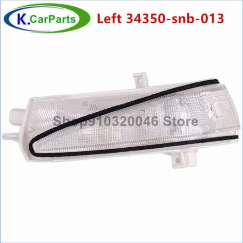 34300-snb-013 34350-snb-013 Left Right LED Rearview Mirror Turn Signal Lamp For HONDA CIVIC Sedan Exterior Indicator Light