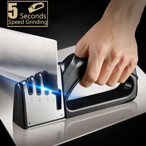 4 in 1 Knife Sharpener Kitchen Knives Grinder Diamond Ceramic Stone Professional New 4 Stages Sharpener Tools For Scissors Knife