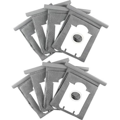 8 Pcs Washable Replacement Vacuum Dust Bags for FC9071 FC8134 FC8613 FC8614 FC8220 HR8376 FC8206 8208