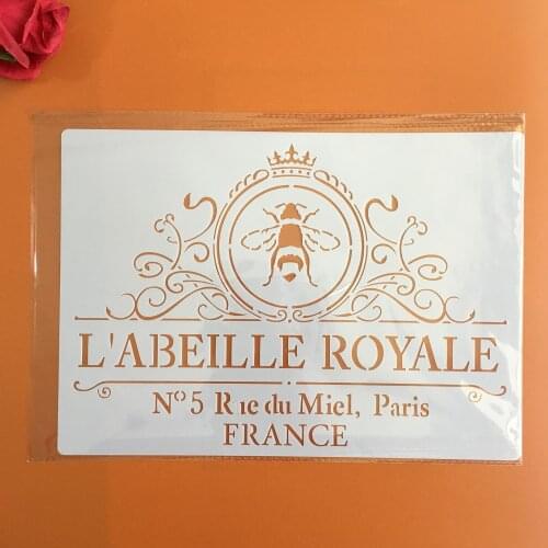 A4 size Design Stencil for Wall Painting Scrapbooking Stamp Album Decorative Embossing Craft Paper DIY Flower Label cake Stencil