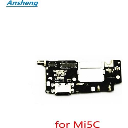 Ansheng new USB Plug Charge Port Board Dock Connector Flex Cable For XIAOMI MI5C M5C Cell Phone