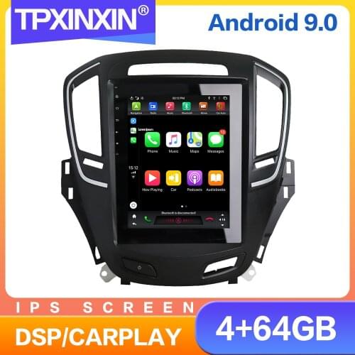 128GB Tesla IPS Screen Android 9 Car Radio For Buick Regal lnsignia 2013 - 2017 Multimedia Auto Video DVD Player Navigation GPS