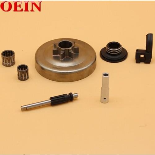 .325" 7T Clutch Drum Bearing Oil Pump Worm Gear Kit For Husqvarna 340 345 445 450 Jonsered 2145 2150 Gas Chainsaw Parts