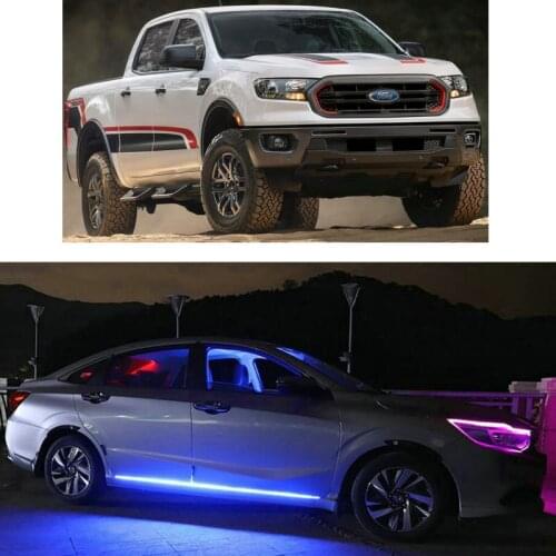 Remote Car Door Decorative Mood Lighting For ford focus 2 3 fiesta kuga mondeo ecosport ranger B-MAX C-MAX COURIER Box FUSION