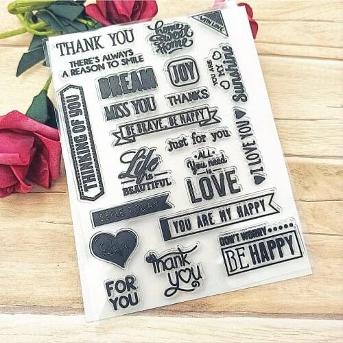 Hot selling Love transparent clear stamp / silicone seal roller stamp DIY scrapbook album / card production