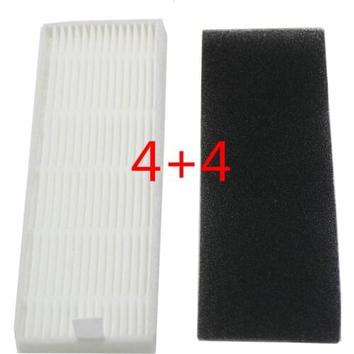4set of HEPA filter filter cotton for new products ilife A4s A6 A4 A40 /Ecovas DN621 X620 robot replacement filter vacuum