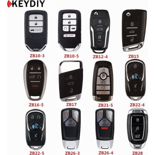 KEYDIY KD Smart Key ZB10 ZB12-4 ZB15 ZB16 ZB17 ZB21-5 ZB26-3/4 ZB28-3 ZB Series Remote Car Key for KD-X2 Key Programmer