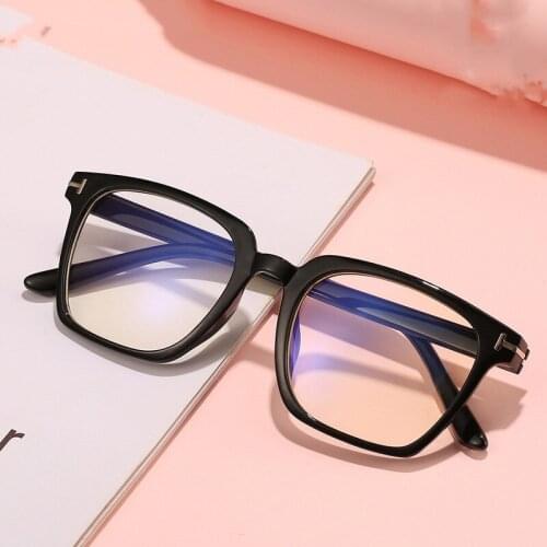 Classic Anti-blue Light Computer Eye Glasses Frames for Men Vintage Square Plastic Glasses Frame Women 2020