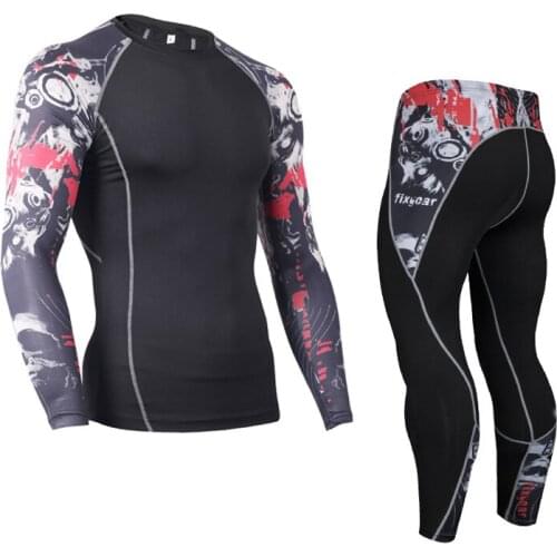 Winter Men Thermal Underwear Sets Sweat Quick Drying Thermo Underwear Male Warm Fleece Long Johns Tops Bottoms Suit Breathable