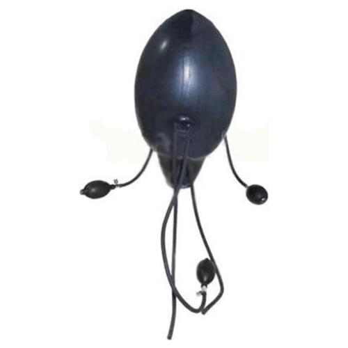 Latex Mask Attached Inflatable Gags Black Mask Inflatable Mask Halloween Mask bdsm mask restraints bdsm sex sex game gag