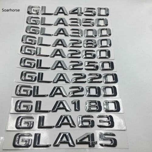 Soarhorse For Mercedes W156 AMG sticker GLA Class GLA45 GLA63 GLA180 GLA200 GLA220 Emblem Car accessories exterior Decals