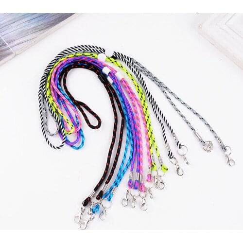 6pcs Korean Style Face Mask Non-slip Sling, Mask Lanyard, Adjustable Buckle Windproof Rope Multi-color Lanyard Mask Chain Holder