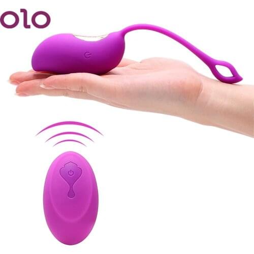 OLO 12 Speed Vaginal Tight Exercise Vibrating Egg Wireless Remote Control USB Rechargeable G-Spot Massager Sex Toys for Women