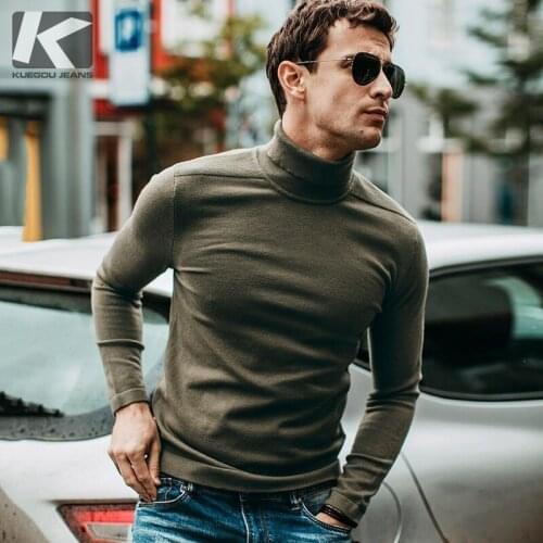 Autumn Men Sweater Black Green Color Pullovers For Man Fashion Slim Fit Clothes Brand 2020 New Male Wear Knitting Tops