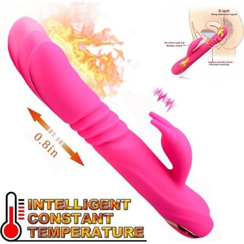 Thrusting Whisper Quiet Waterproof Massaging Toys Clitorial Vibranting Rabbit Vibrate Clitorisl Stimulation Tool for Her Heating
