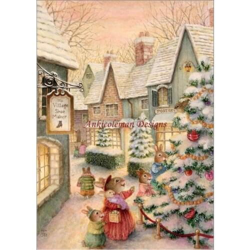 Needlework for embroidery DIY DMC High Quality - Counted Cross Stitch Kits 14 ct Oil painting - Celebrate Christmas