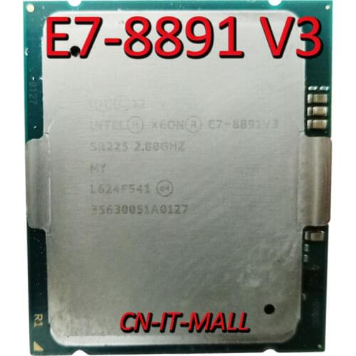 Intel Xeon E7-8891 V3 CPU 2.8GHz 45M 10 Core 20 Threads LGA2011 Processor