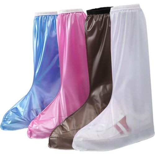 PVC high tube thick rainproof shoe cover outdoor sports camping reusable waterproof dirt-repellent and non-slip water shoesSP059