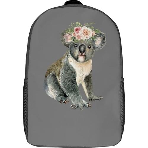 Koala Backpacks Durable Stylish Polyester Backpack Primary School Youth Bags