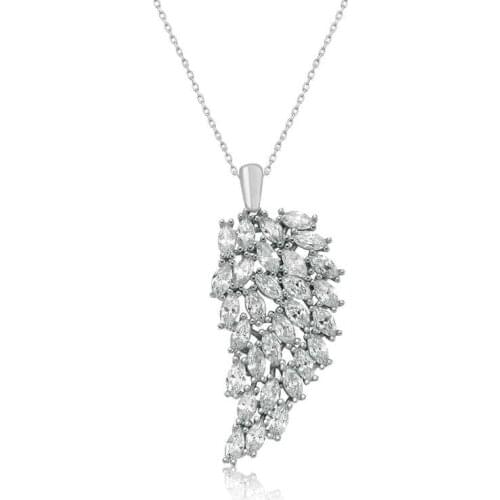 Tevuli 925 Sterling Silver Angel Wing Lady Necklace