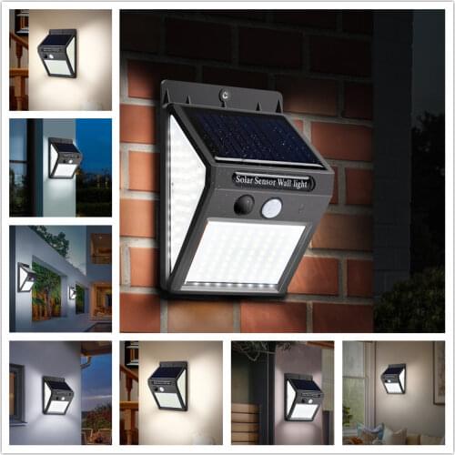Outdoor LED Solar Light Motion Sensor Waterproof Sunlight Garden Decoration Street Lights Solar Powered Lantern Wall Lamp