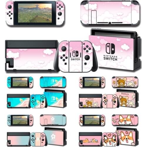 High Quality Vinyl Pop Cute Pink Anime Game Skin Sticker for Nintendo Switch Accessories