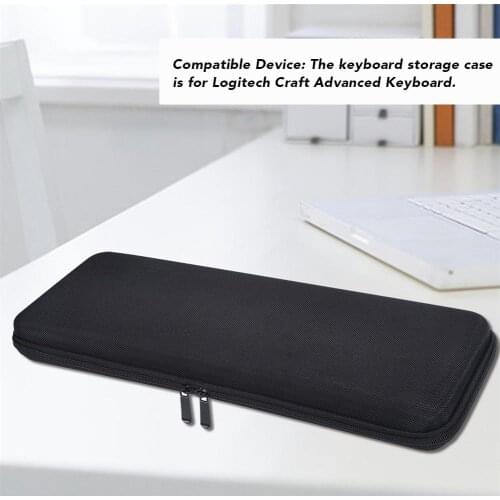 Electronic Equipment Protective Pack Case Carrying Case Hard Storage Bag for Logitech Craft Advanced Wireless Keyboard
