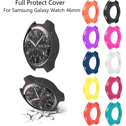 High Quality Slim TPU Smart Watch Protective Case for Samsung Galaxy Watch 46mm Frame Silicone Cover Smartwatch Accessories