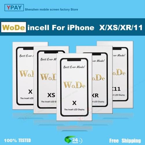 WD incell series For iPhone X Xs XR 11 LCD Display Touch Screen Digitizer Assembly No Dead Pixel Replacement Parts + Gift