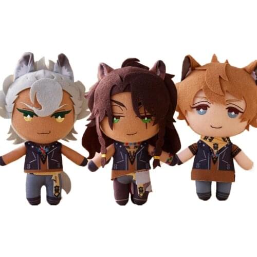 16cm Twisted Wonderland Plush Toy Leona Kingscholar Soft Stuffed Dolls for Boys Peluche Plush Keychain