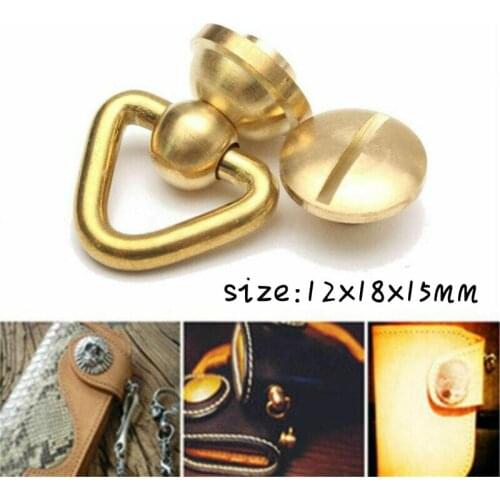2pcsTriangle head pacifier nails, metal clothing rivet nails and screws for hats, shoes, leather/bag collars, mobile phone shell