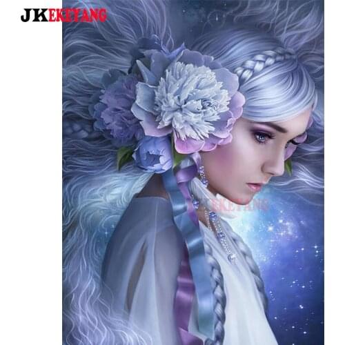 5D Diy diamond painting Beauty and flowers Diamond Mosaic sale Rhinestone Embroidery cross stitch Y4102
