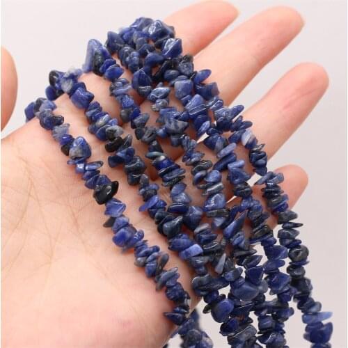 3-6mm Natural Stone Gravel Beads Lapis lazuli Freeform Chips Irregular Beads for Jewelry Making DIY Necklace Bracelet