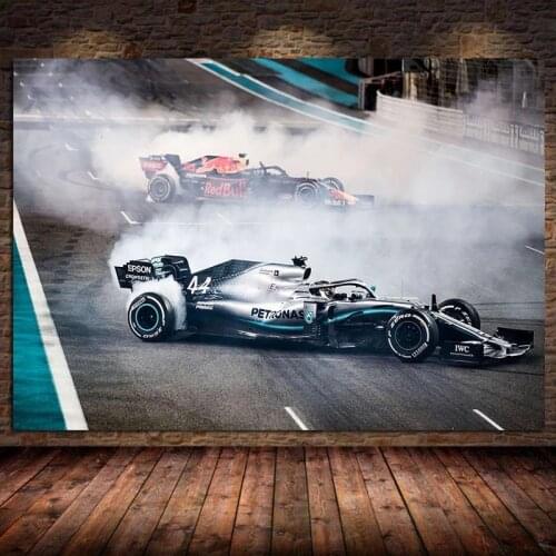 F1 racing supercar art canvas painting posters and prints living room bedroom wall art decoration frameless