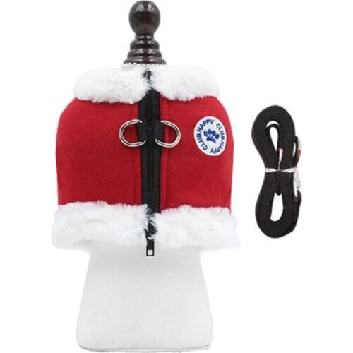 10PCS / LOT New Dog Winter Add Cotton Chest Strap Comfortable Warm Pet Chest Strap Vest Dog Leash