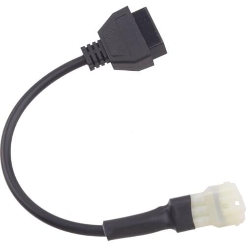 Motorcycle Diagnostic Scanner Cable Wire Plug Connector Adapter Fit For Kawasaki 6 Pin To OBD2 16 Pin