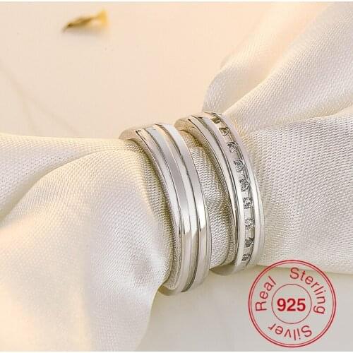 BeBe Kitty 2018 Fashion Jewelry Rings 925 Sterling Silver Party Ring Frosted Couple Ring For Men and Women