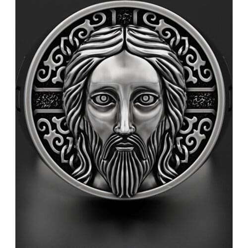 Vintage Retro Silver Color Jesus Cross Finger Ring For Men Women Prayer Christian Jesus Religious Rock Biker Wedding Jewelry