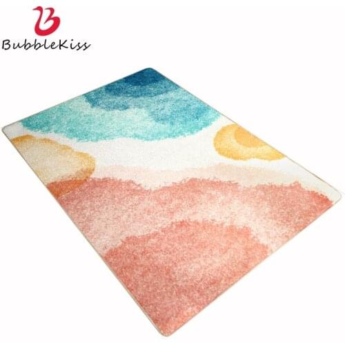 Bubble Kiss Abstract Carpets For Living Room Watercolor Printing Art Anti-Slip Floor Mats Home Decor Bedroom Bedside Area Rugs